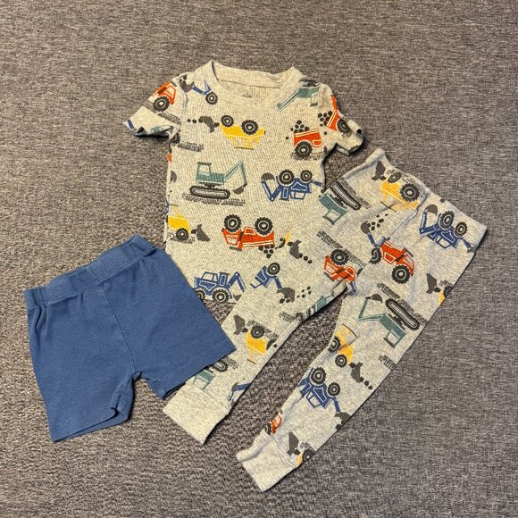 KIDS HEADQUARTERS Top & Pants & Shorts, Matching, Gray/Blue/Multi-color, Size 2T - Picture 1 of 5